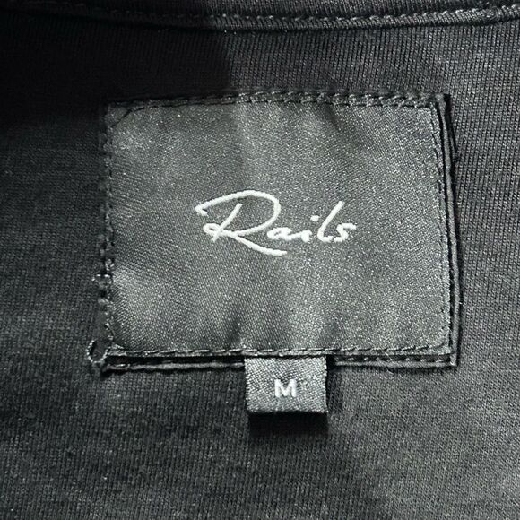 Rails Saga Leopard Print Teddy 1/4 Zip Pullover Jacket - Picture 9 of 12